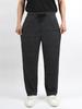 IKALOOK Casual Striped Elastic Wide Pants Bpt108