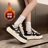 Fleece Little White Shoes Autumn and Winter Platform Sports Baseplate 2025 Board Shoes Versatile Niche New Ins Casual