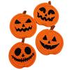 4/8Pcs Handwoven Pumpkin Shaped Coasters Creative Non-Slip Cup Mat  Halloween Decor