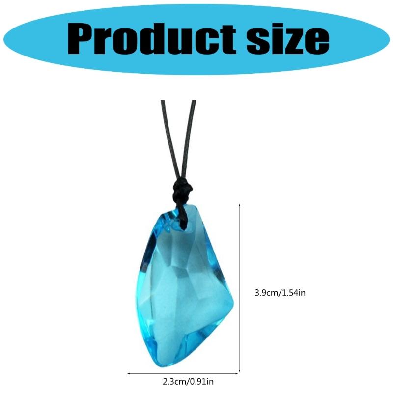 Plastic/Resin Crystal Drop Necklace User Friendly Design Pendant Neck Chain Jewellery For Individuals Daily Wear