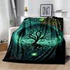Tree of Life Printed Blanket Flannel Warm Blankets Soft and Comfortable Blanket Bed Linings Cubre Cama Birthday Gift