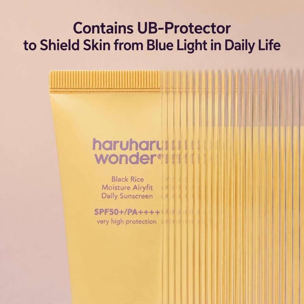 haruharu wonder Black Rice Moisture Airyfit Daily Sunscreen SPF50+ PA++++ 50g (3 Options)
