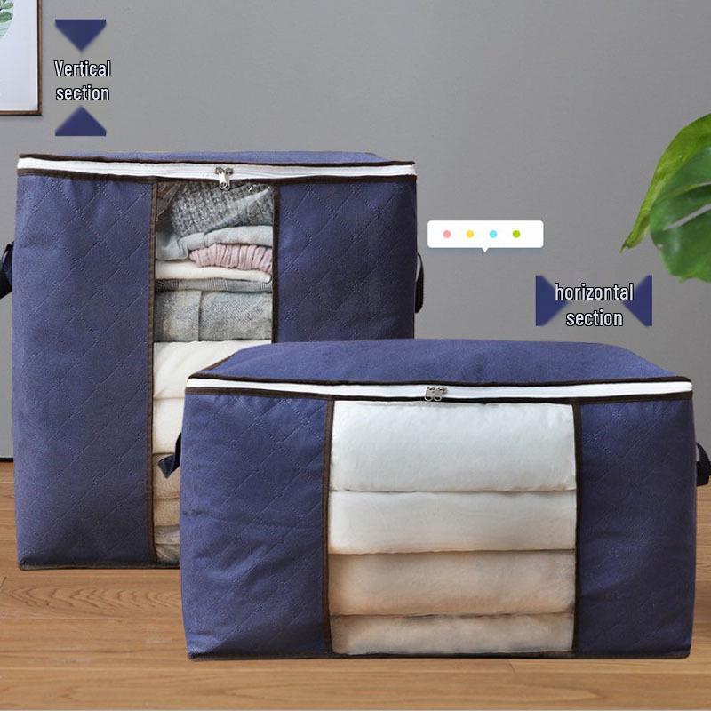 Upgraded Non-woven Quilt Storage Bag – Large Capacity, Horizontal & Vertical Styles for Clothes Organization