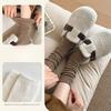 Woolen Women's Autumn and Winter Warm Mid-calf Socks, Fleece and Thickened Pile Socks, Winter Postpartum Socks, Floor Socks