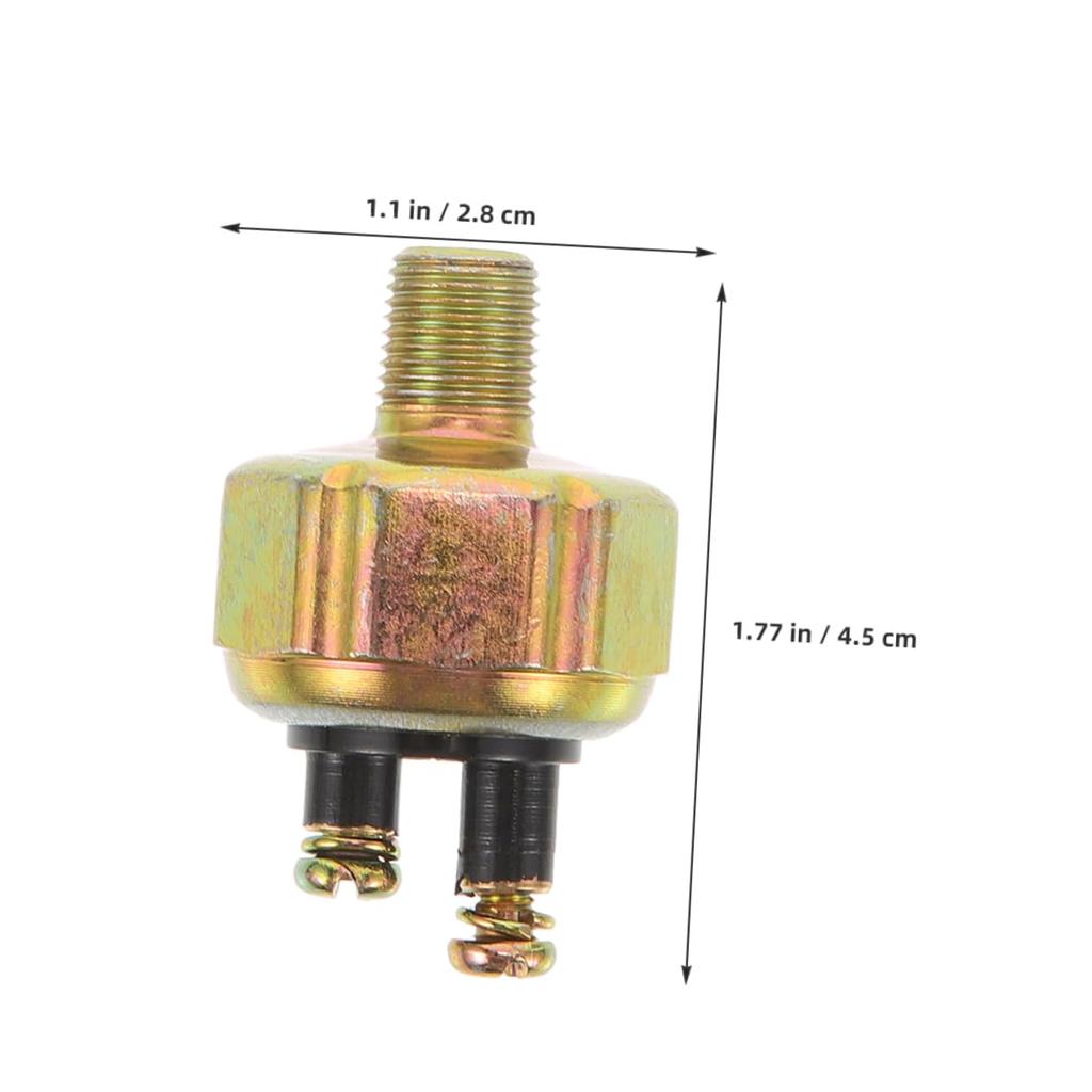 MUELODSIC 2PCS Brake Light Switch Brake Light Pressure Switch Iron Gold