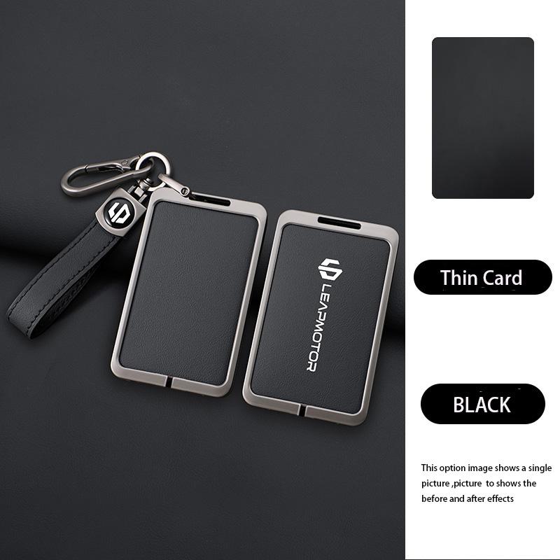 Zinc Alloy Leather Car NFC Card Remote Key Cover Case For Leapmotor C10 C11 C16 Protector Holder Shell Auto Kychain Accessories