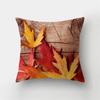 Autumn Landscape Printing Pillowcase Maple Leaf Tree Plant Sofa Cushion Cover Office Car Creative Decoration Home