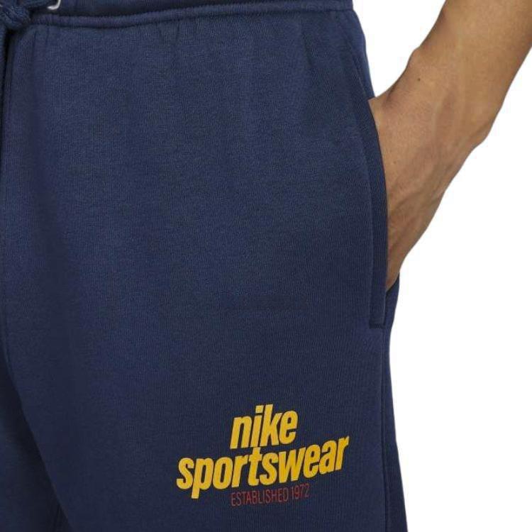 Nike Club BB CF Pant NSW Comfortable Letter Skin-Friendly Knitted Sports Pants Men Pants Blue HJ2187-451