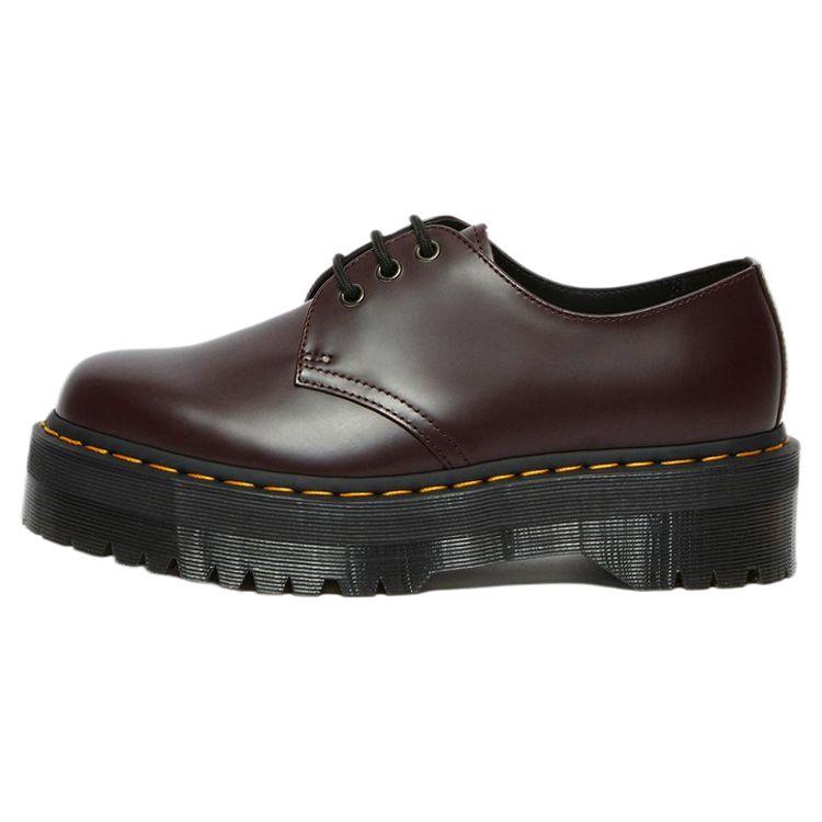 Dr. Martens 1461 Series Leather Round Toe Lace-Up Low Top Platform Shoes Unisex Shoes Burgundy 27332626