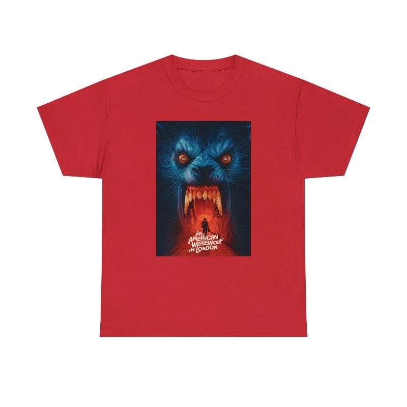American Werewolf In London Tshirt 80s Horror Movie Poster Allseason Casual Comfortable Base Layer Tshirt Unisex