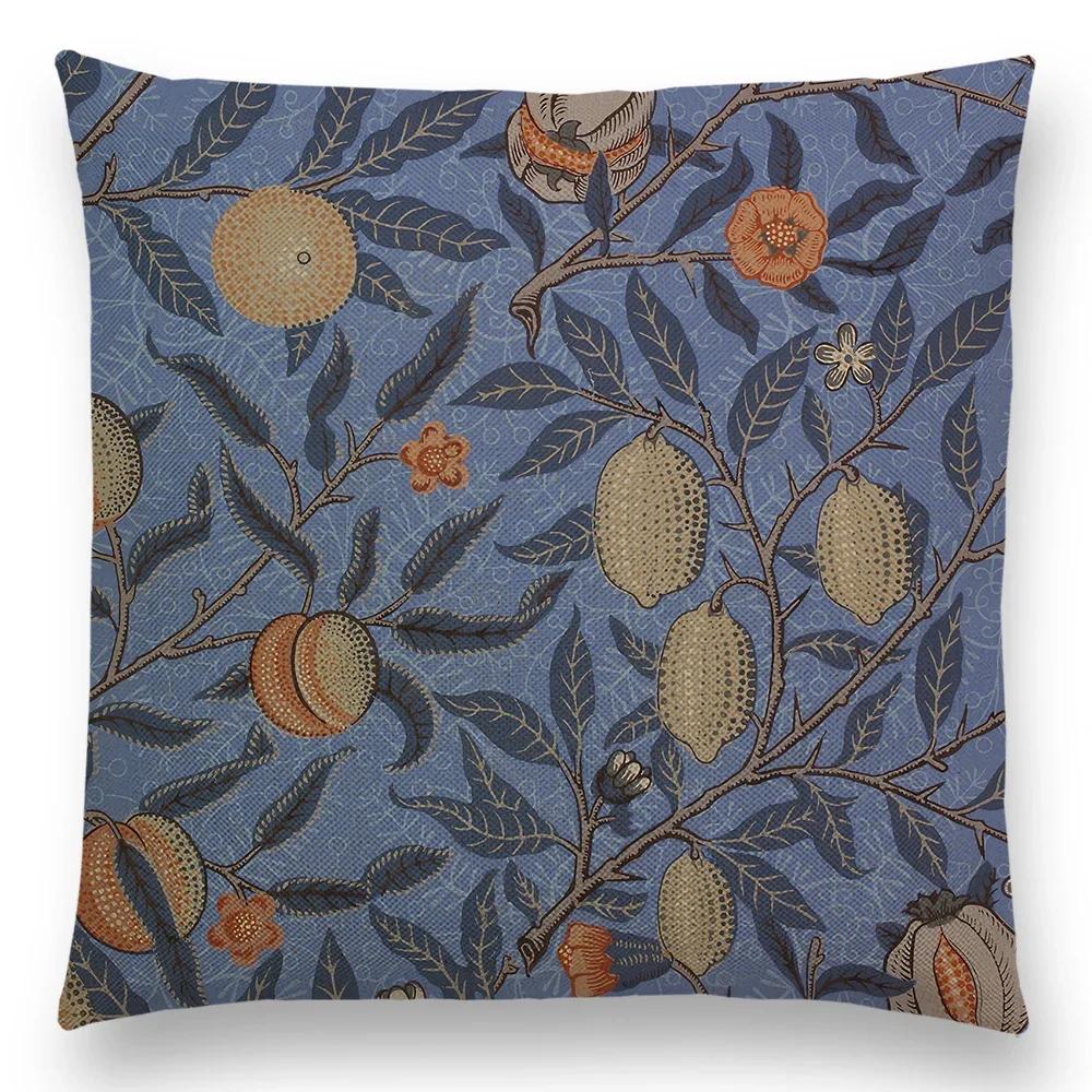 William Morris Thief Red Cushion Cover  Luxury Throw Pillow Home Decor for Sofa Living Room Pillow Case ///