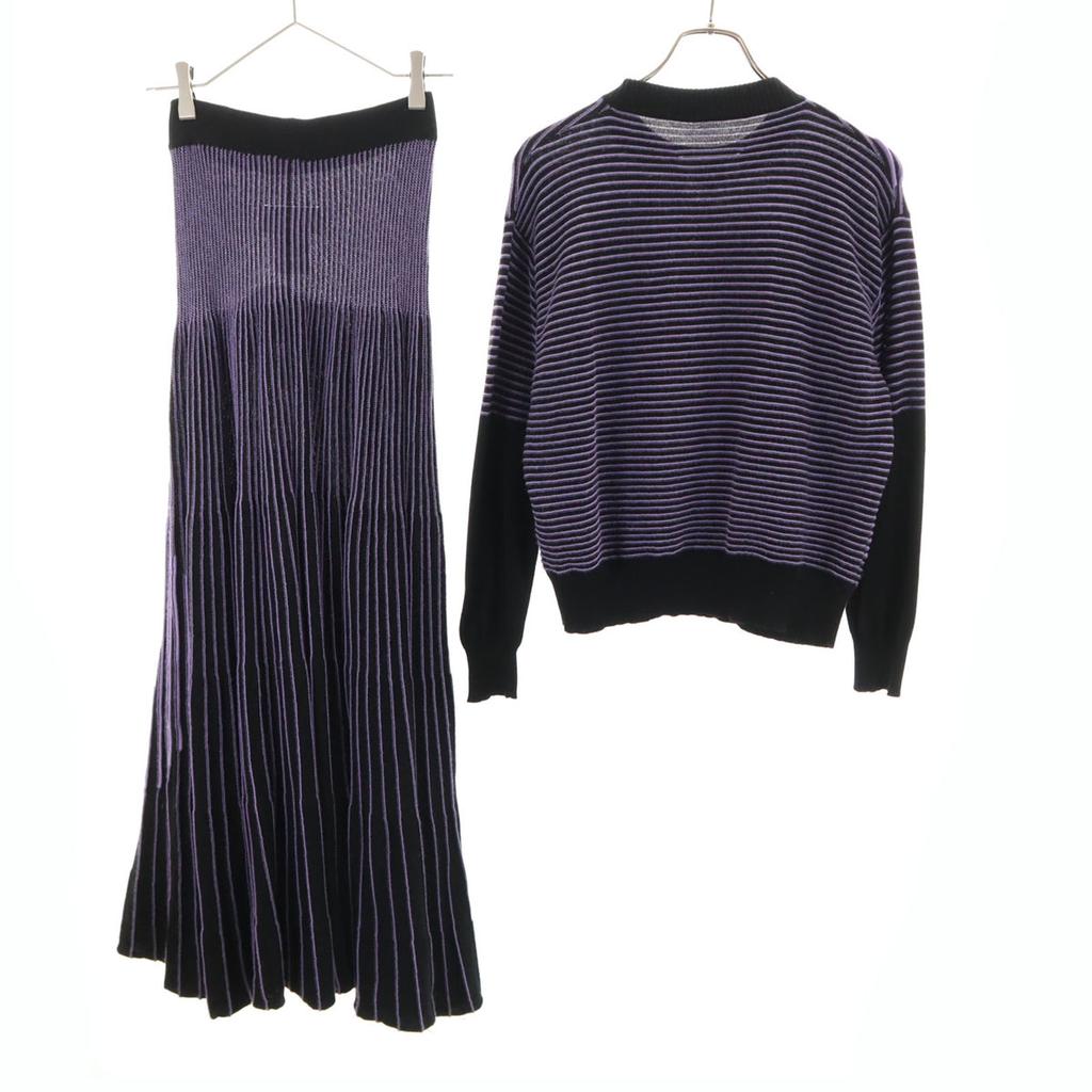 MM6 Maison Margiela made in Italy Border Pattern Long sleeve knit Setup S Women Used
