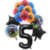 15Pcs Monster Truck Balloon Car Themed Birthday Foil Ballons Dump Truck Helium Balloon Boy Birthday Party Decor Supplies