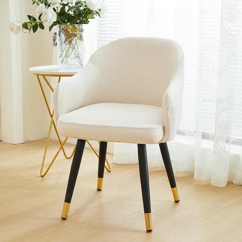 1/2/4/6pcs Chenille Fabric Chair Cover Elastic High Arm Chair Covers Seat Case Dining Room Armchair Protector for Office Wedding