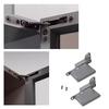2Pcs Hydraulic Damping Buffering Hinge Aluminum Frame Glass Door Hinge Cabinet Door Buffer Door Hinge Easy to Install