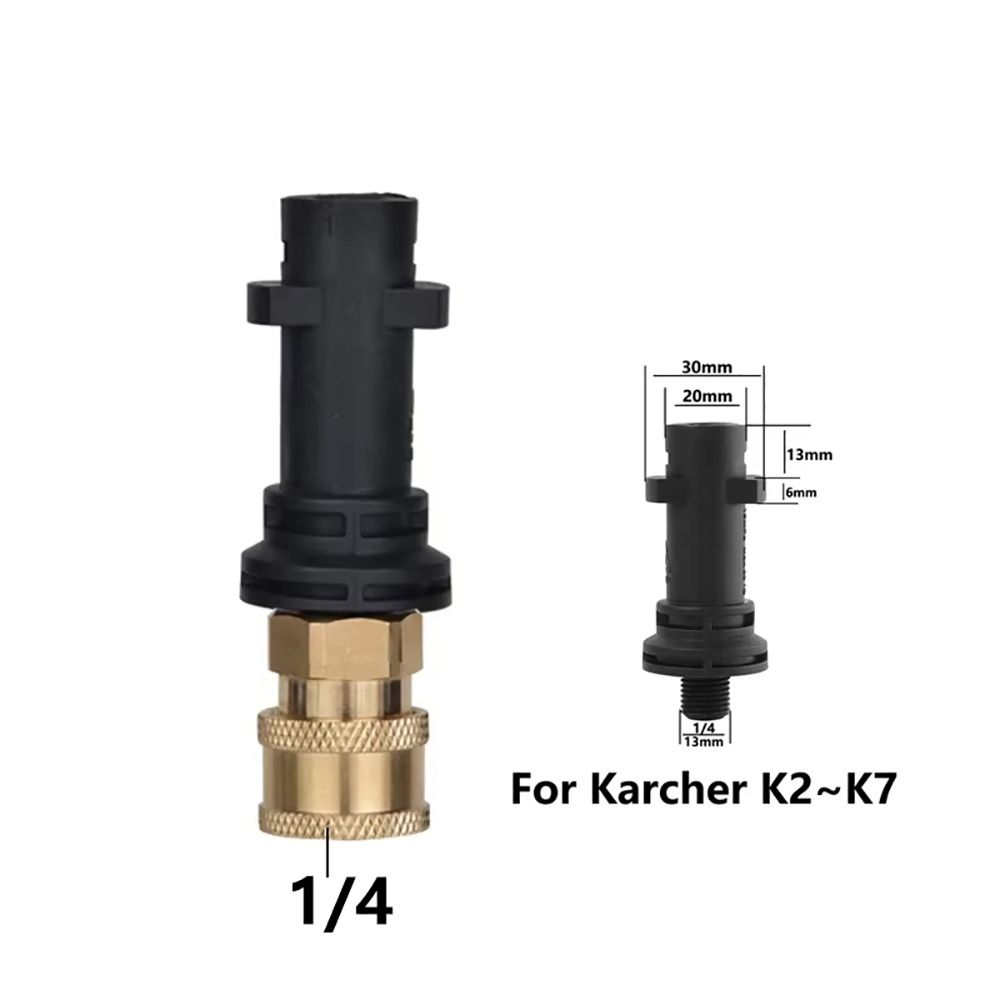 1Pcs 1/4" Water Torch Connector Quick Release Car Washing Accessory  for Karcher for LAVOR for Bosch