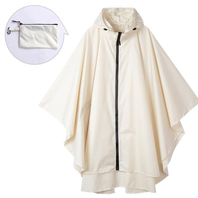 Nylon Motorcycle Adults Raincoat Women Men Waterproof Rain Cover Wear Outdoors Hiking Rain Coat Jacket