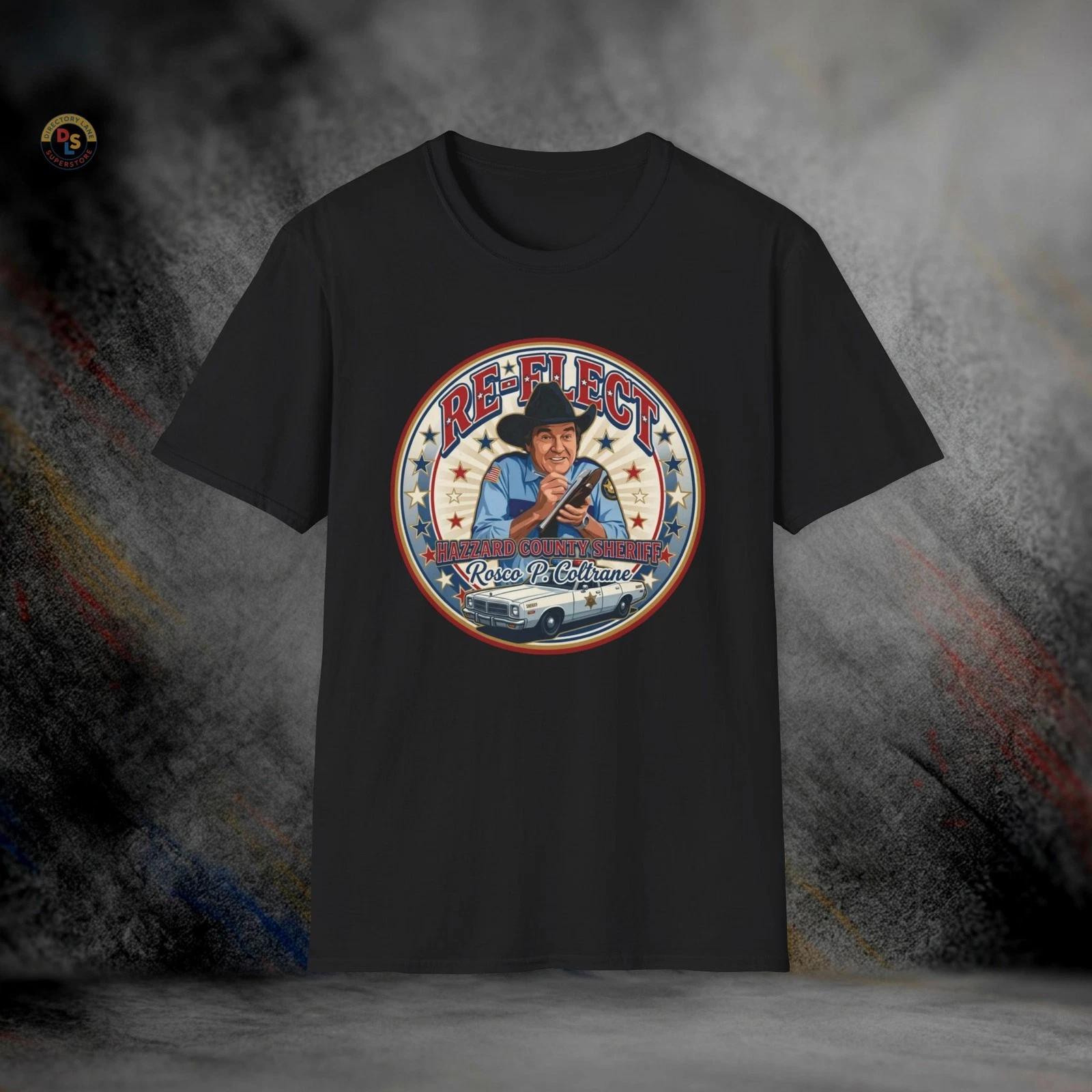 Re-Elect Rosco P. Coltrane Hazzard County T-Shirt | Softstyle Tee M