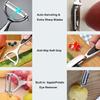 Stainless Steel Vegetable and Fruit Peeler Set, Non-Slip Handle, Gray, Chemical Peeler