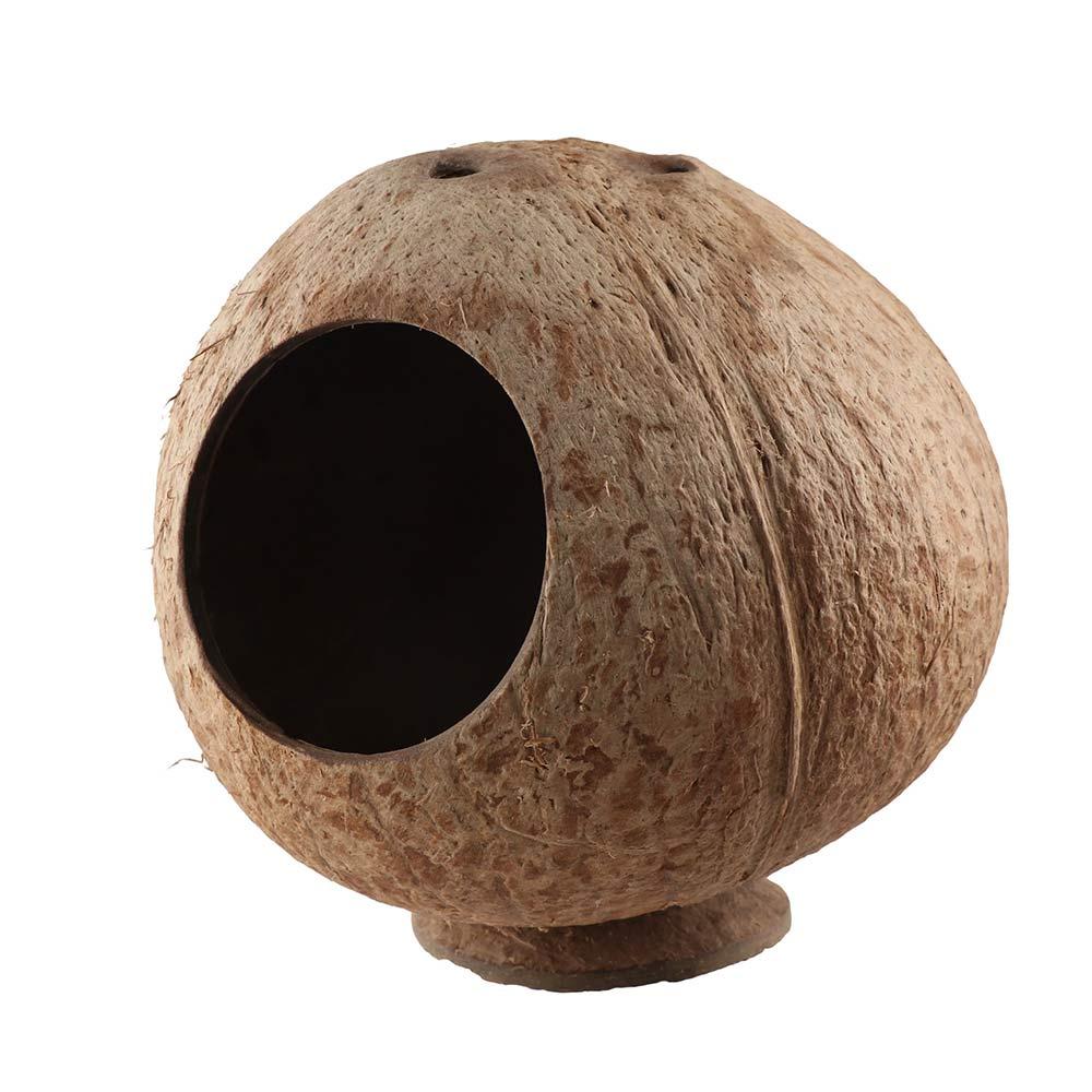 Bite Resistant Coconut Shell Hamster House Scratch-resistance Hamster Nest Toy  Chew Exercise