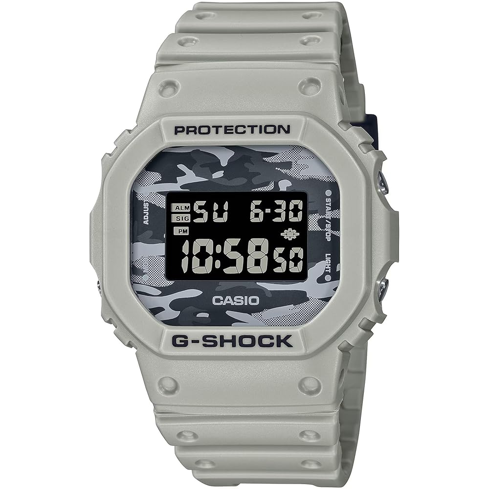Casio G-Shock Dial Camo Utility Series Men s Waterproof Watch, Camouflage, Greige, DW-5600CA-8 [Parallel Import]