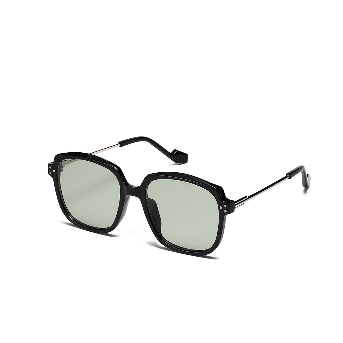 

Женские квадратные солнцезащитные очки, солнцезащитные очки с японской и корейской литературной текстурой, мужские полуметаллические очки, смешанная партия