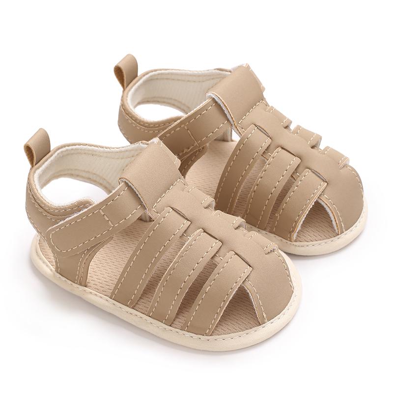 Casual Solid Breathable Sandals For Baby Boys Lightweight Comfortable Anti Slip Sandals For Indoor Outdoor Spring