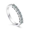 S Mozambican Steak Ring Closed Seven Princess Moissanite Ring Full of Tail Ring