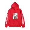 Jujutsu Kaisen Satoru Gojo Hoodie Unisex Fleece Sweatshirt Red Background Manga Portrait Kanji Sleeve Autumn Winter Pullover