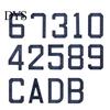 Outdoor House Number Light Solar Address Sign, LED Lighted for Waterproof Sign Outdoor, Auto On/Off, Garden Door Decoration Warm