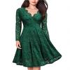 Lace V-Neck Swing Dress - European & American Style Women's Fashion