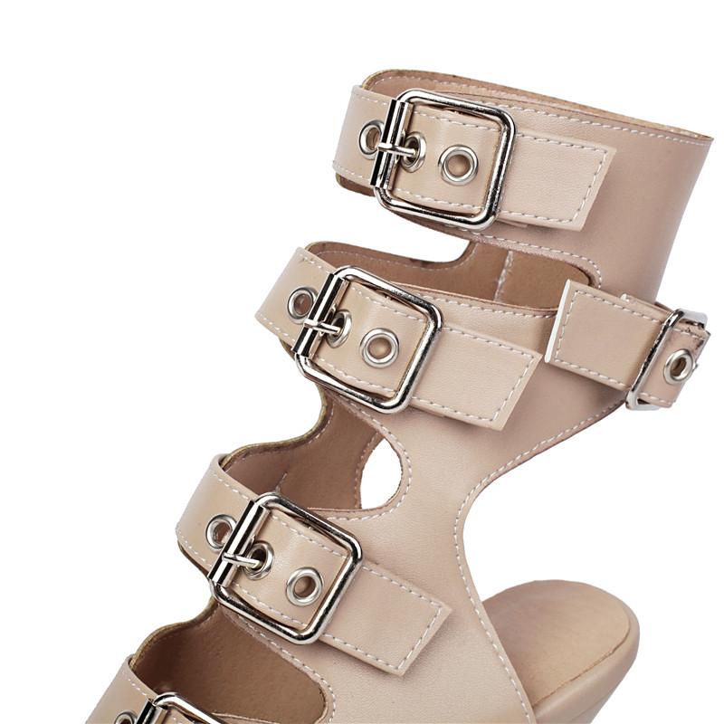 Women's high-heeled cool boots, sexy European and American style spring and summer new thin-heeled large-size fish mouth shoes