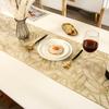 Hollow Leaves Table Runner  35x180 cm/ 14x73 Inch Waterproof Washable Gold Dining Table Runner for Wedding Banquet Party Decor