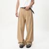 Lyocell Three-dimensional Pleated Silhouette High-waisted Casual Pants Men's Loose Drape Wide-leg Pants