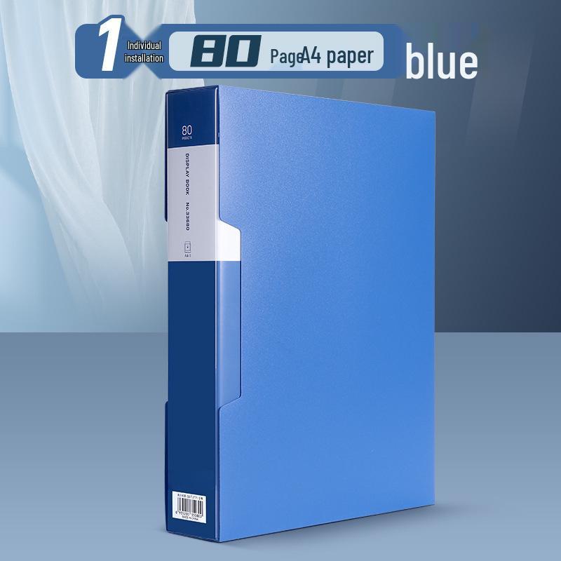 A4 Transparent Document Holder - Office File Folder & Test Paper Storage Clip