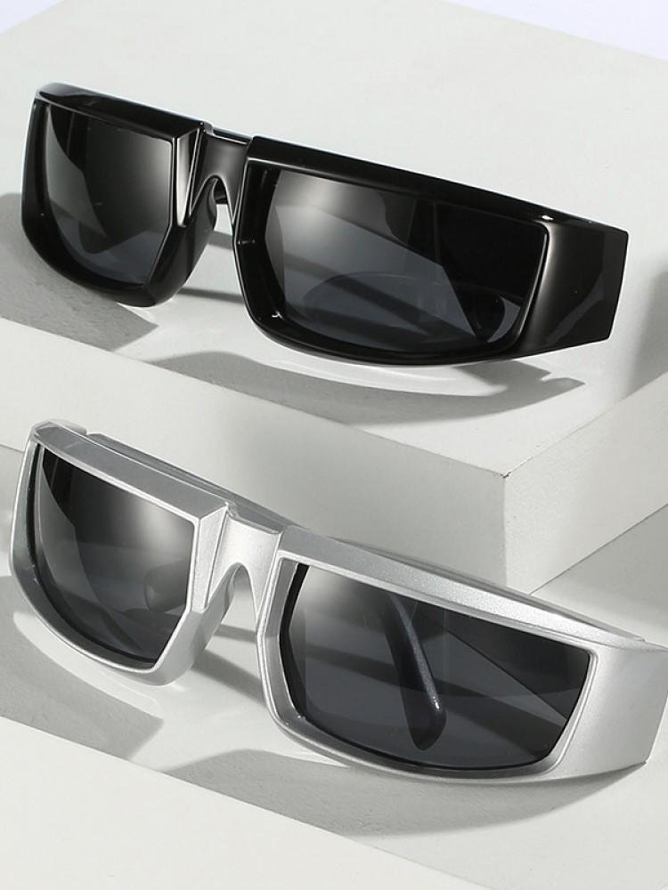 New Steampunk Sport Sunglasses Goggle Trend Women Y2k Mirror Sun Glasses Men Punk Shades Eyewear Unisex Outdoor Eyeglasses UV400