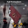 Cards Pocket Wallet Phone Case for iPhone 16 Pro Max 15 Plus 13 12 11 Pro 14 SE 2022 Leather Ring Holder Kickstand Back Cover