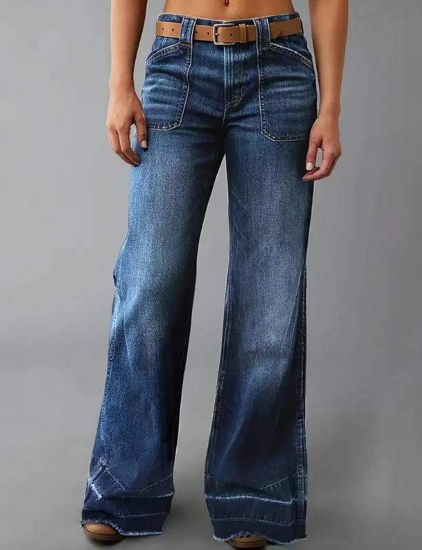 2025 cross-border wish Amazon spring and autumn new women s retro high waist straight loose and thin versatile jeans S