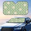 Trendy Daisy Print Sun Visor Foldable Universal Car Windshield Sun Shade UV Protection Heat Insulation Foldable Cover
