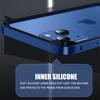 Hybrid Silicone Frame Aluminum Metal For iPhone 14 13 12 11 Pro Max Case Purple Bumper For iPhone 13 Mini X Xr Xs 7 8 6 S Plus
