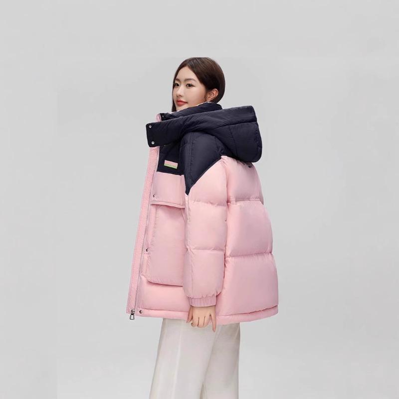 Winter new down jacket fashion hooded thickened temperament loose warm jacket