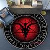 Vyrobeno v PRC Satanic Koberec Domácí Dekorativní Kulatý Koberec Měkký Módní Koberec Ložnice Protiskluzová podložka Podložka na židli Koberec Evil