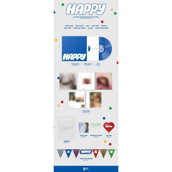 Color LP Ver BTS Jin 1st Solo Album Happy