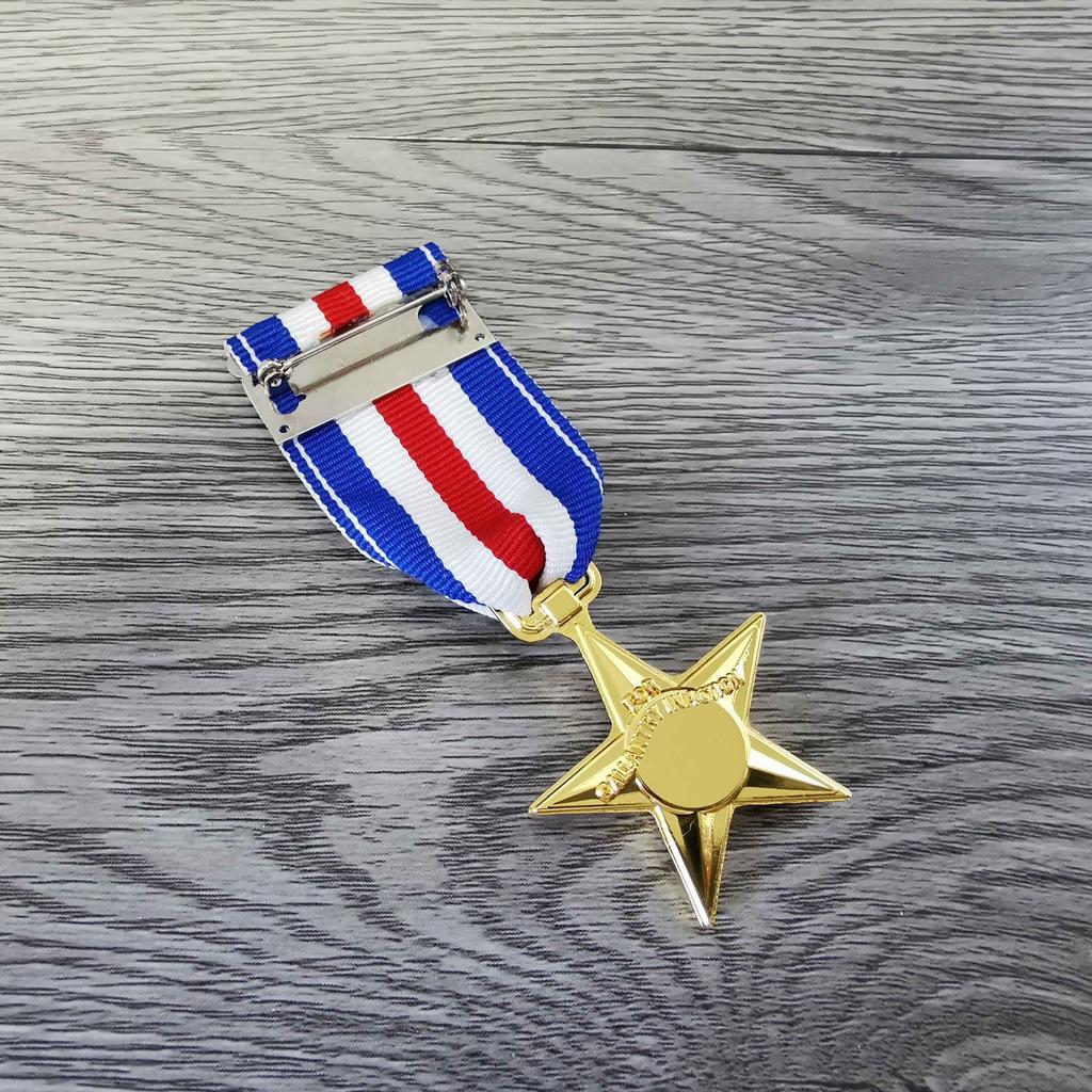 Foreign Medal US Army Replicated American Award Star Silver Star Military Bronze Star