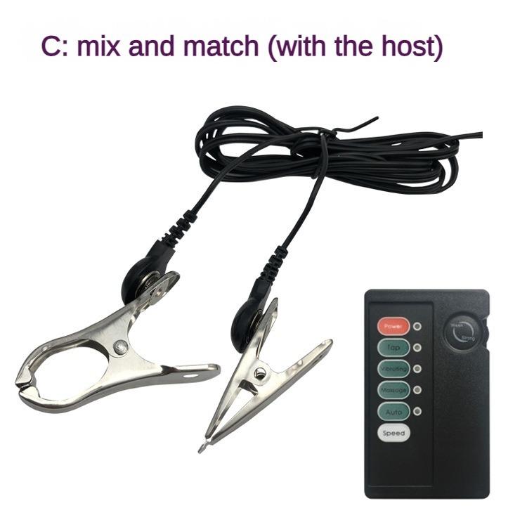 Metal Electric Shock Nipple Clip Female Nipple Stimulator Adult Toy Breast Massager Adult Games Medical Supplie SM Bondage Slave
