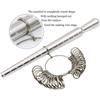 5pcs Jewelry Measuring Tool, Aluminum Circular US Size Ring Size Stick, 0-13 Ring Size Measuring Tool