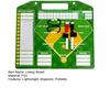 Magnetic Baseball Lineup Board for Dugout Double-Sided Baseball Coaching Broad with 30 Lineup Cards Baseball Tactical Clipboard