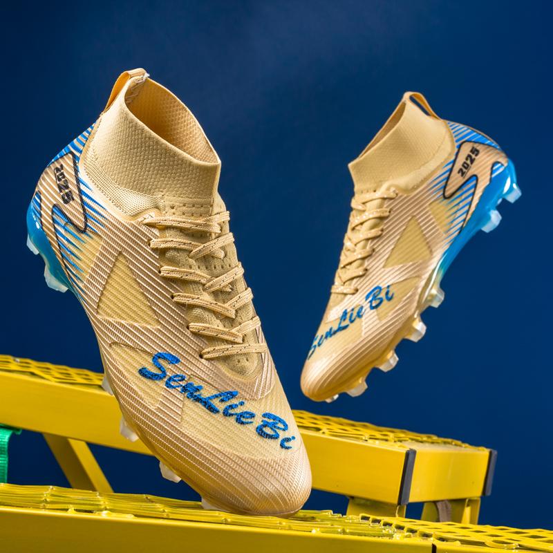 35-46 Men's High-top Football Shoes Long Spikes Sports Football Boots Large Size Kid's Football Boots