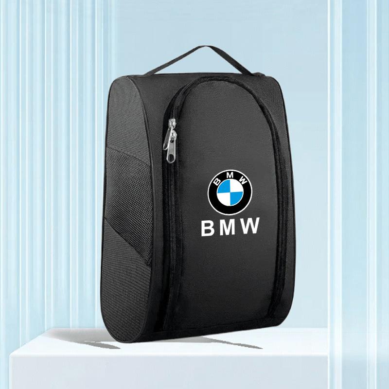 Hot 2025 Car Shoe Storage Bag Emblem Sneaker Travel Outdoor Organization Case Tools For BMW F10 F30 E46 G28 G20 G30 E60 E39 G30