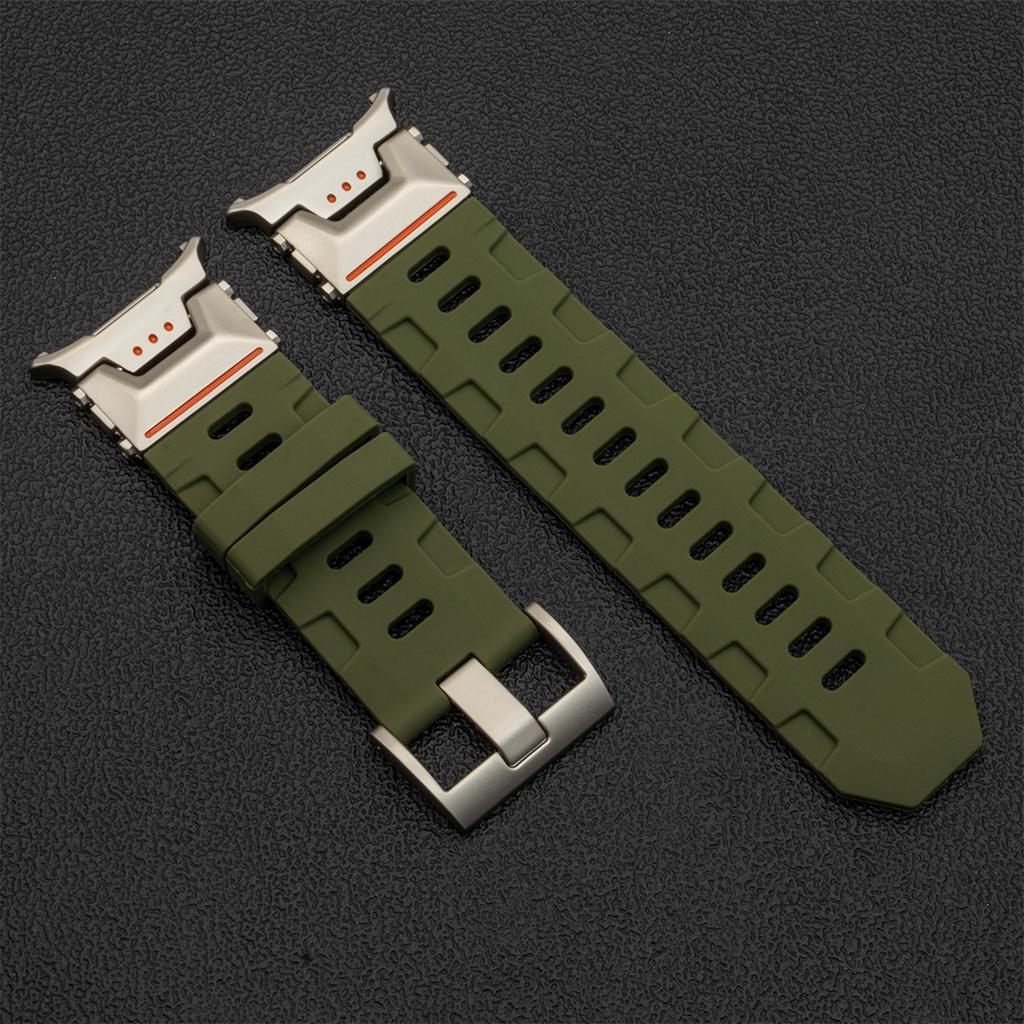 Soft Silicone Loop Strap for Samsung Galaxy Watch Ultra 47mm Luxury Men Sports Band Galaxy Ultra 2025 No Gap Curved End Bracelet